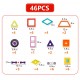 46PCS Magical Model Magnetic Building Blocks Toys