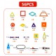 56PCS Magical Model Magnetic Building Blocks Toys