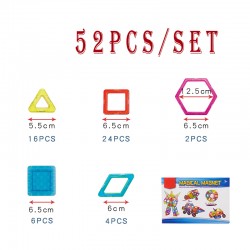 52PCS Developmental education children toy  Magnetic Building